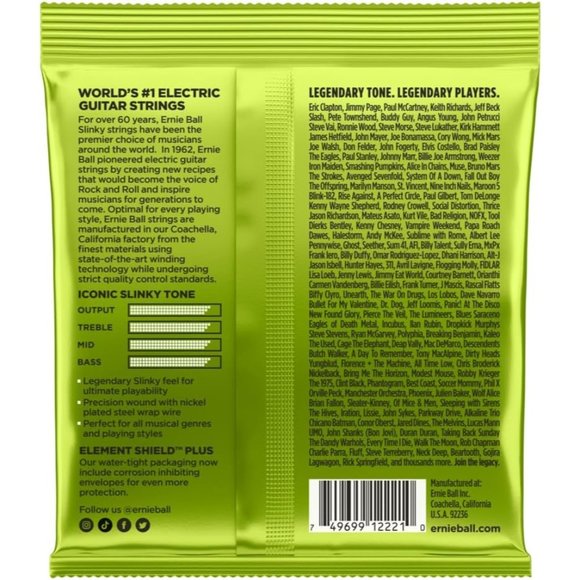 Ernie Ball Regular Slinky Electric Guitar Strings Nickel Wound 10-46 Gauge - Picture 2 of 2
